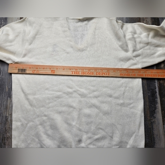 Disney Vintage Mickey Mouse Florida Sweater V-Neck White Medium - Picture 9 of 10